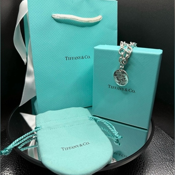 Rare Tiffany & Co. Notes Round Tag Bracelet Vintage Retired Design Collectors - Picture 5 of 6